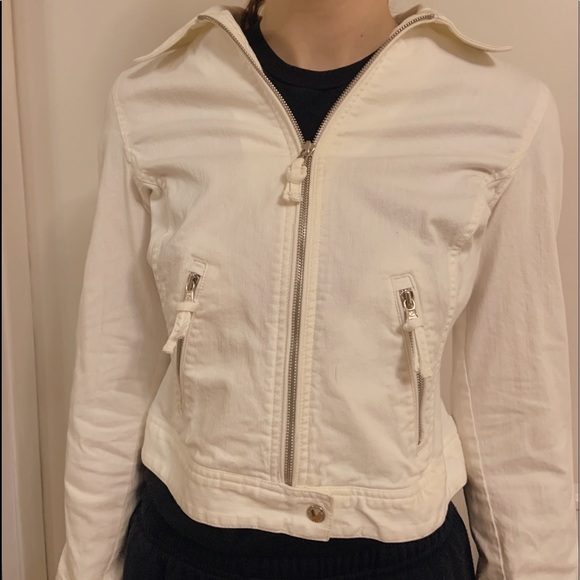 RALPH LAUREN WHITE SHORT DENIM JACKET - Picture 2 of 3
